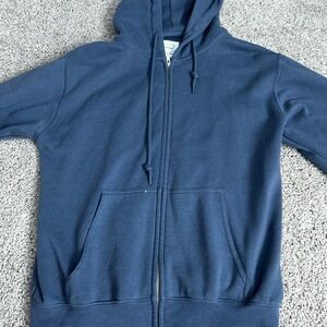 Reflex dusty blue zip-up hoodie